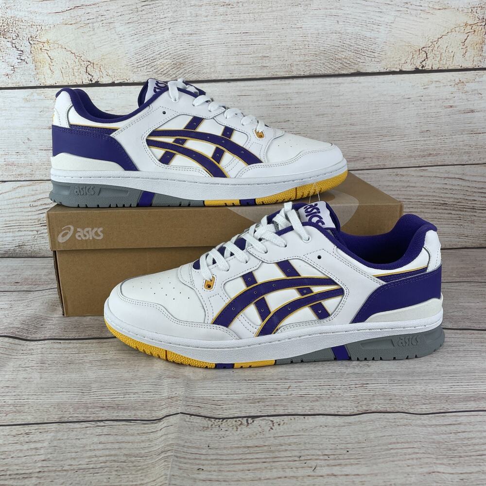 Asics EX89 Mens Sz 13 Sneakers White Gentry Purple